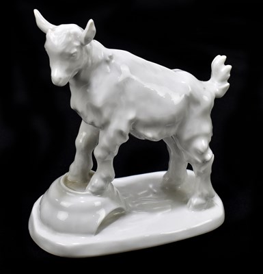 Lot 409 - MEISSEN; a model of a lamb