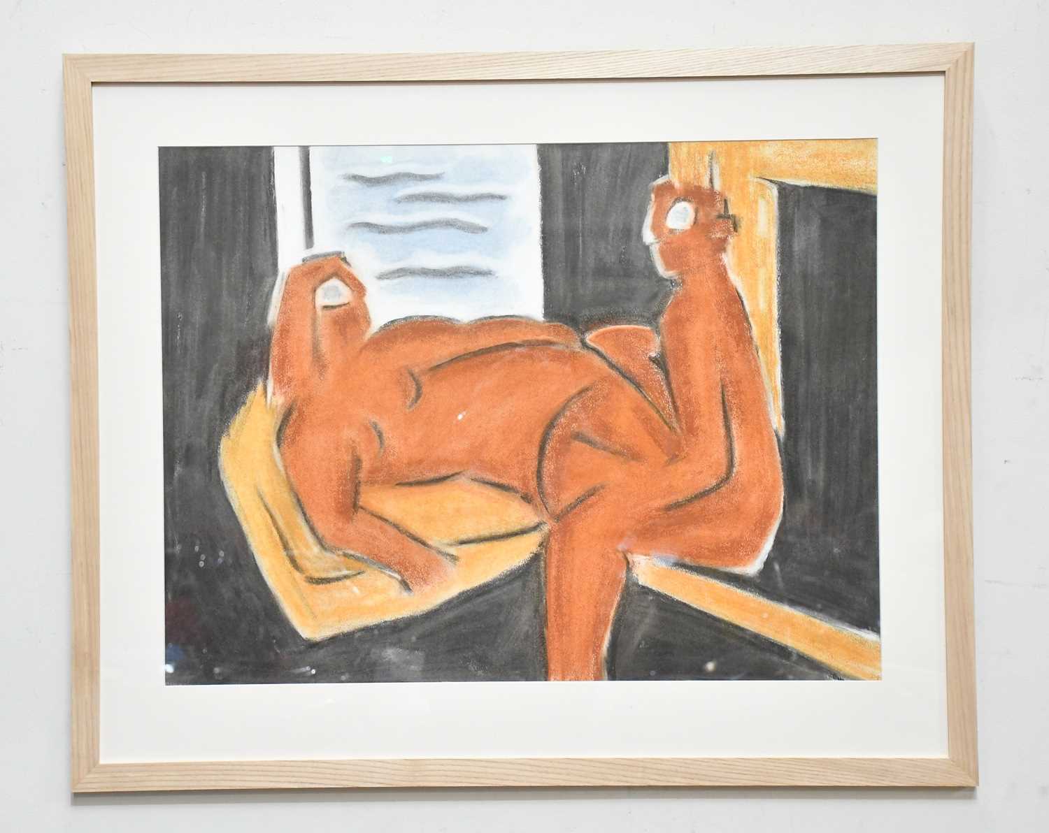 Lot 19 - DAVID GILBERT (1928-2016); pastel,...
