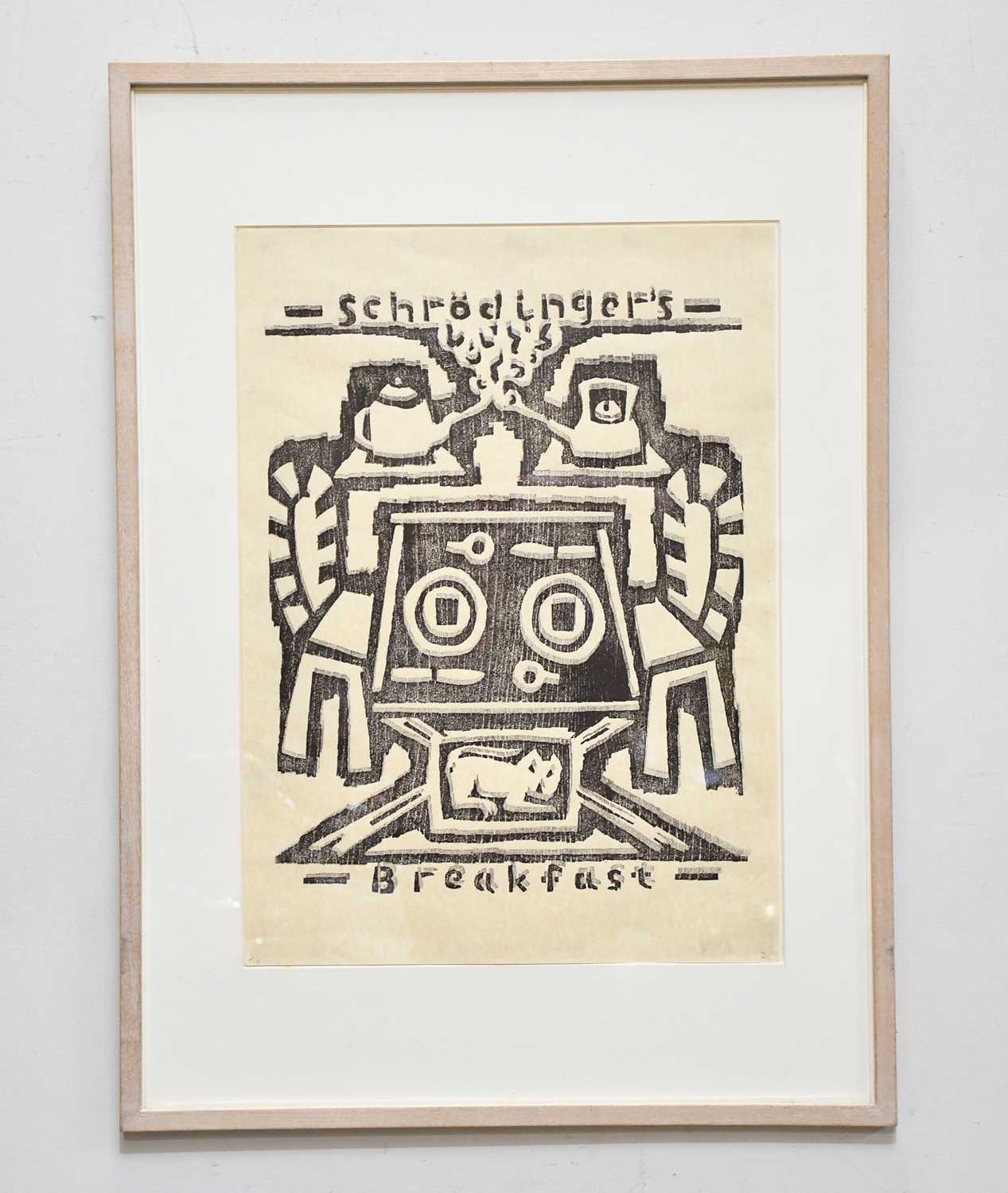 Lot 1 - DAVID GILBERT (1928-2016); woodblock print,...