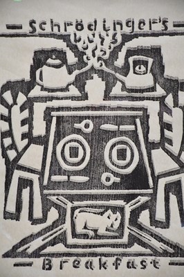 Lot 1 - DAVID GILBERT (1928-2016); woodblock print,...