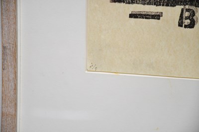Lot 1 - DAVID GILBERT (1928-2016); woodblock print,...