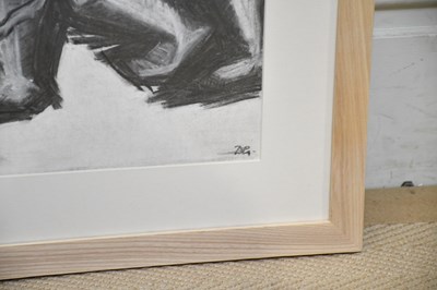 Lot 41 - DAVID GILBERT (1928-2016); charcoal and chalk,...