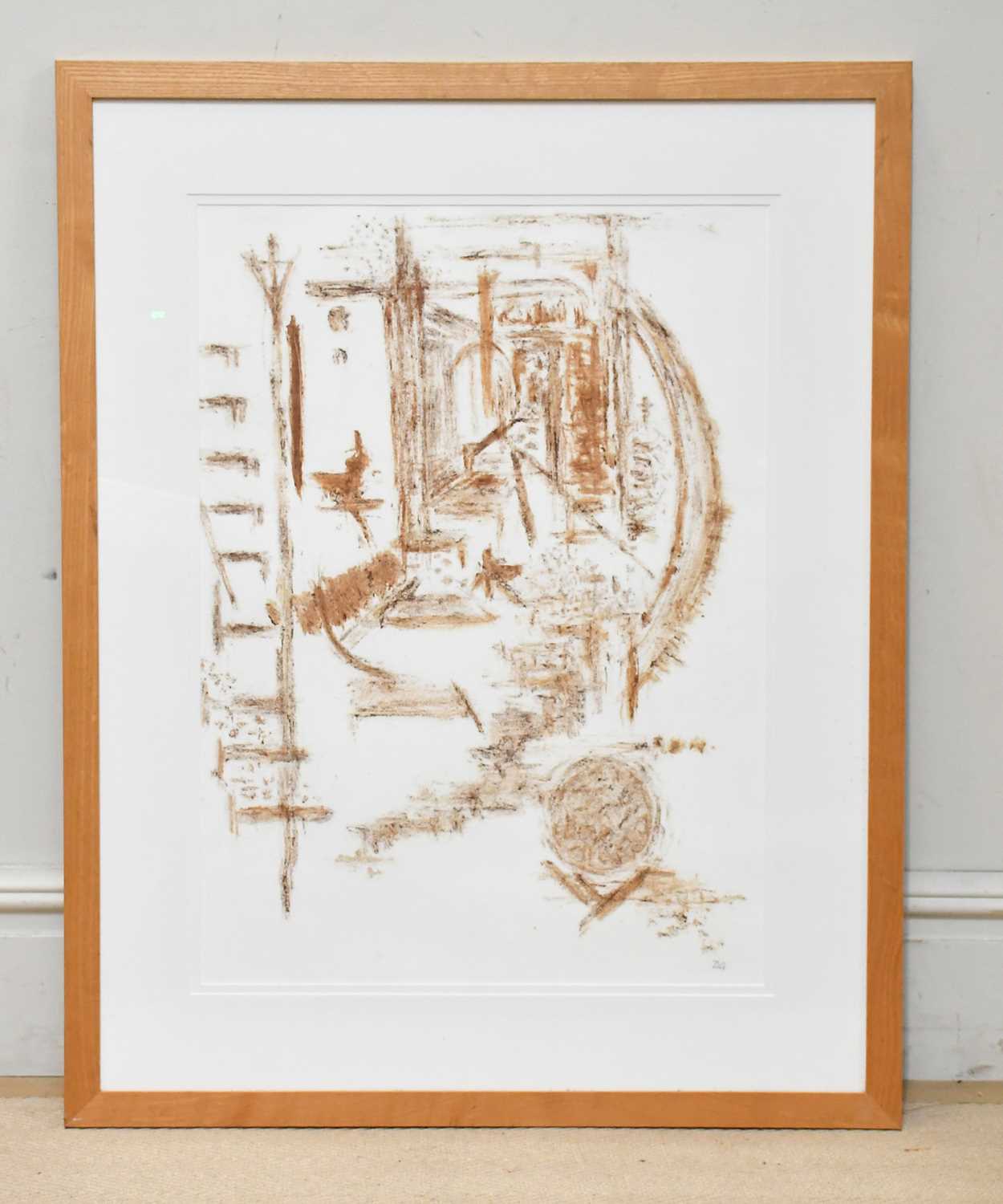 Lot 22 - DAVID GILBERT (1928-2016); bullace, 'Entrance',...