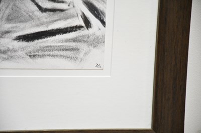 Lot 23 - DAVID GILBERT (1928-2016); charcoal and chalk,...