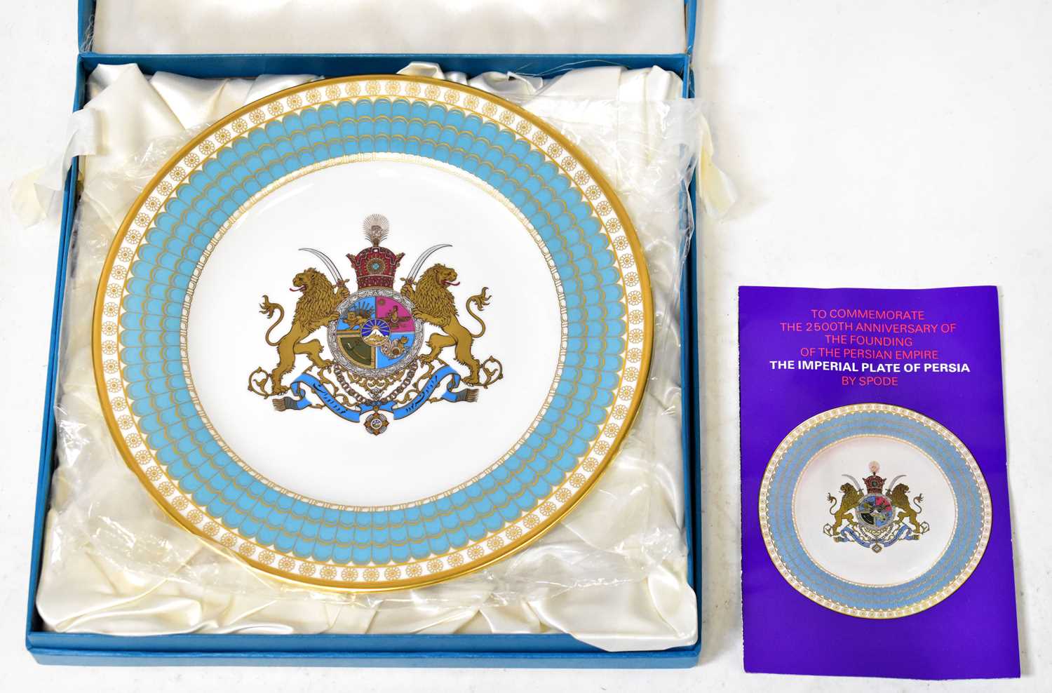 Lot 216 - SPODE; a 'The Imperial Plate of Persia'...