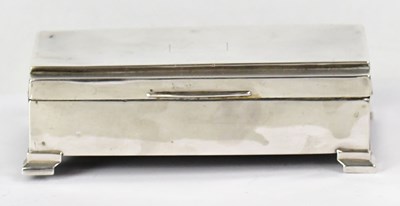 Lot 612 - HARMAN BROTHERS; an Art Deco silver cigarette...