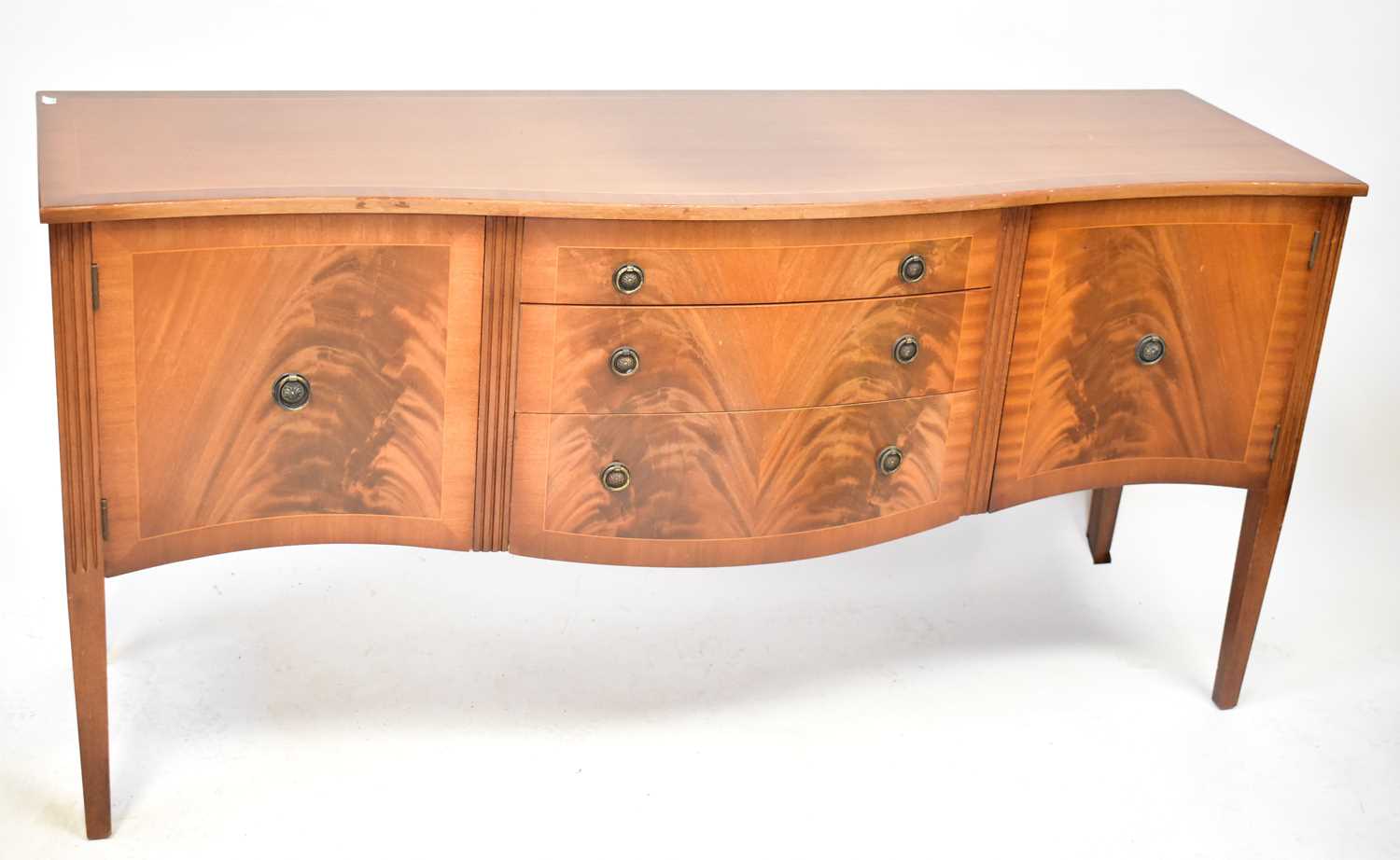 Lot 23 - A Regency-style crossbanded and line inlaid...