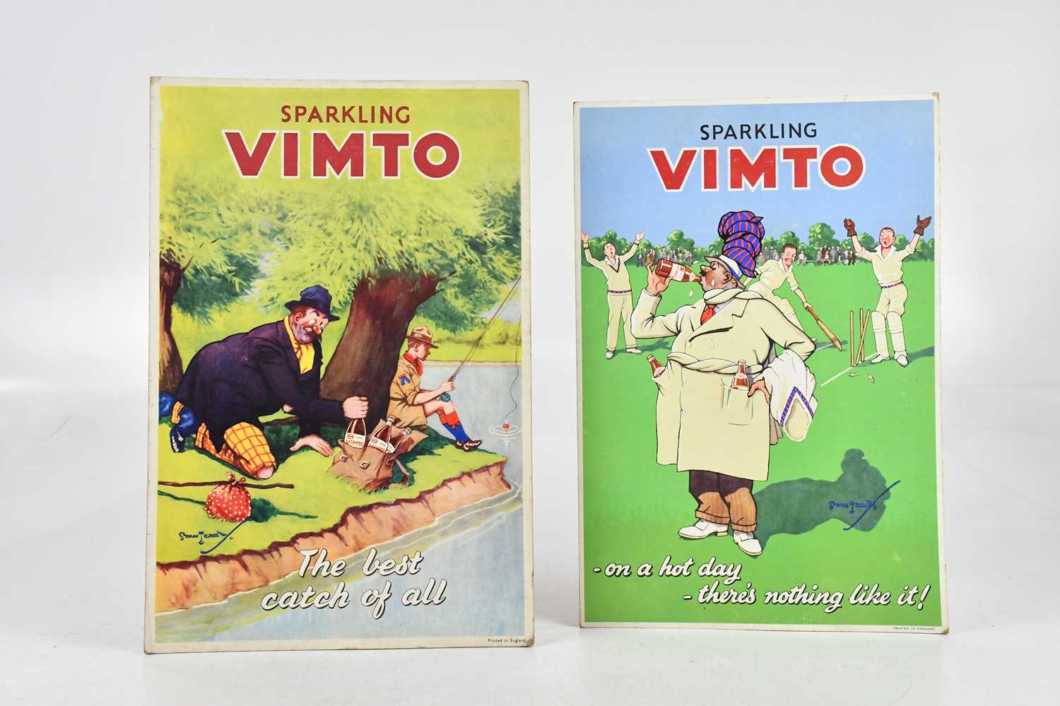 Lot 1245 - VIMTO; two vintage advertising easel back...