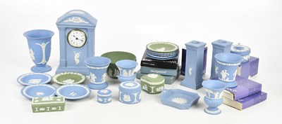 Lot 199 - WEDGWOOD; a collection of blue and green...