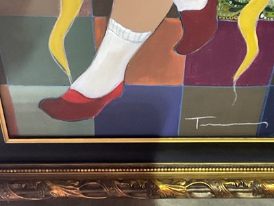 Lot 369 - ITZCHAK TARKAY (ISRAELI, 1935-2012); oil on...