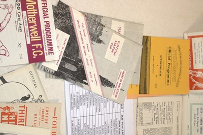 Lot 60 - SCOTTISH FOOTBALL PROGRAMMES; a group of...