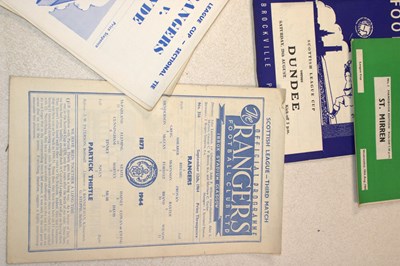 Lot 60 - SCOTTISH FOOTBALL PROGRAMMES; a group of...