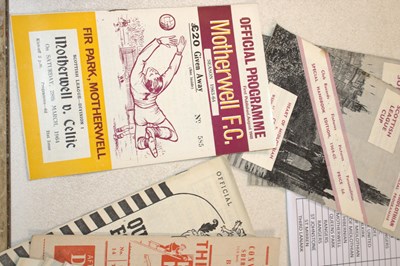 Lot 60 - SCOTTISH FOOTBALL PROGRAMMES; a group of...
