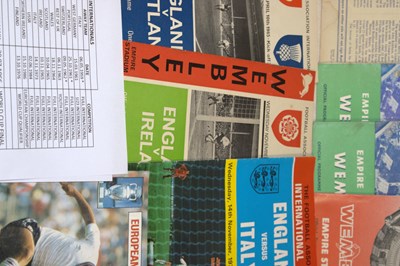 Lot 61 - ENGLAND FOOTBALL INTERNATIONALS; a group of...