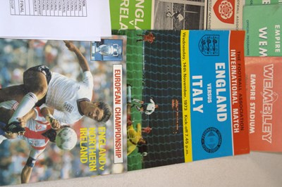 Lot 61 - ENGLAND FOOTBALL INTERNATIONALS; a group of...