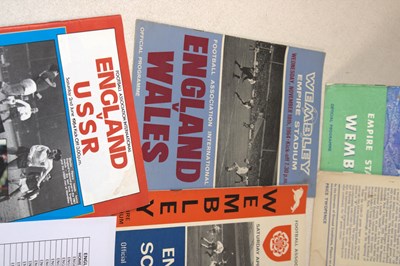 Lot 61 - ENGLAND FOOTBALL INTERNATIONALS; a group of...
