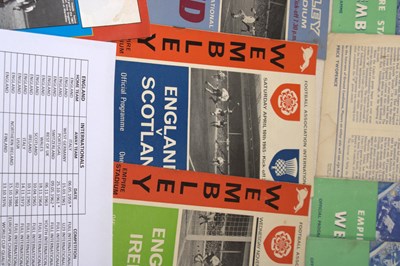 Lot 61 - ENGLAND FOOTBALL INTERNATIONALS; a group of...