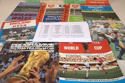 Lot 61 - ENGLAND FOOTBALL INTERNATIONALS; a group of...