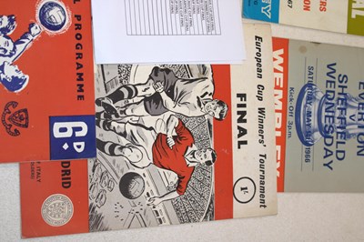 Lot 62 - FOOTBALL CUP FINALS; a group of ten programmes...