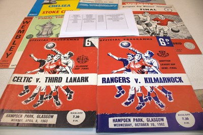 Lot 62 - FOOTBALL CUP FINALS; a group of ten programmes...