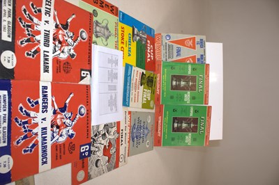 Lot 62 - FOOTBALL CUP FINALS; a group of ten programmes...