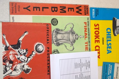 Lot 62 - FOOTBALL CUP FINALS; a group of ten programmes...