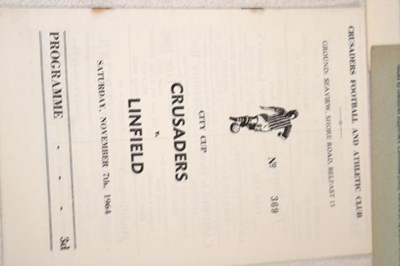 Lot 66 - IRISH FOOTBALL; four programmes from the...