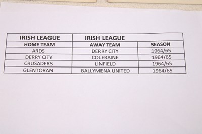 Lot 66 - IRISH FOOTBALL; four programmes from the...