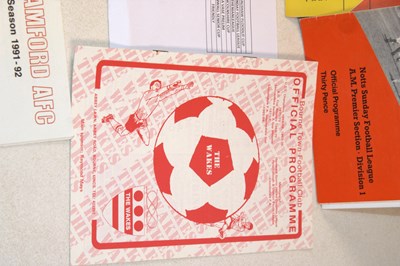 Lot 67 - MISCELLANEOUS FOOTBALL; progammes including...