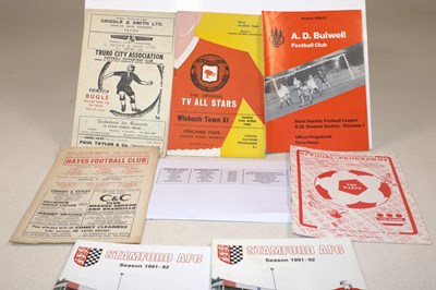 Lot 67 - MISCELLANEOUS FOOTBALL; progammes including...