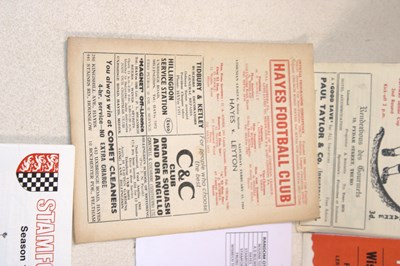 Lot 67 - MISCELLANEOUS FOOTBALL; progammes including...