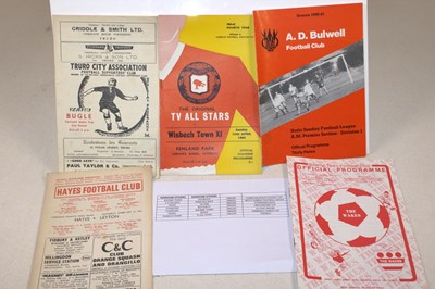 Lot 67 - MISCELLANEOUS FOOTBALL; progammes including...