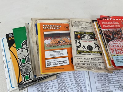 Lot 59 - A large collection of football programmes...