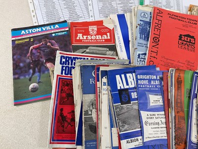Lot 59 - A large collection of football programmes...