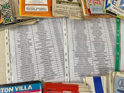Lot 59 - A large collection of football programmes...