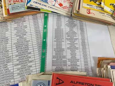 Lot 59 - A large collection of football programmes...