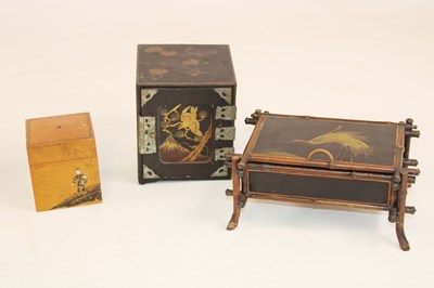 Lot 1180 - A Japanese Meiji period lacquered table top...