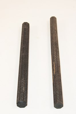 Lot 1181 - Two similar late 19th century octagonal...