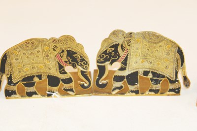 Lot 1040 - Four pairs of book ends including an unusual...