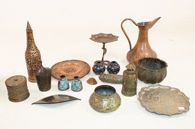 Lot 1164 - An interesting collection of Eastern metalware,...