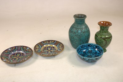 Lot 1165 - A pair of Ginori lustre decorated bowls,...