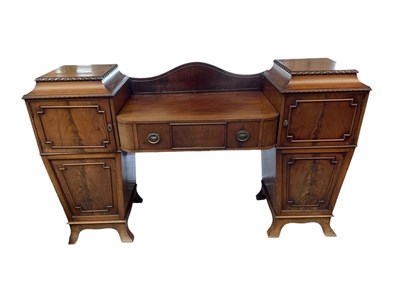Lot 1170 - A late 19th century mahogany twin pedestal...