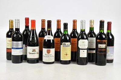 Lot 369 - RED WINE; thirteen bottles of mixed red wine...