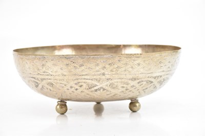 Lot 2046 - AIKIN AMADU, KANO; a Nigerian white metal bowl,...