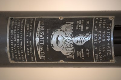 Lot 42 - NU SWIFT; a cut away model fire extinguisher...