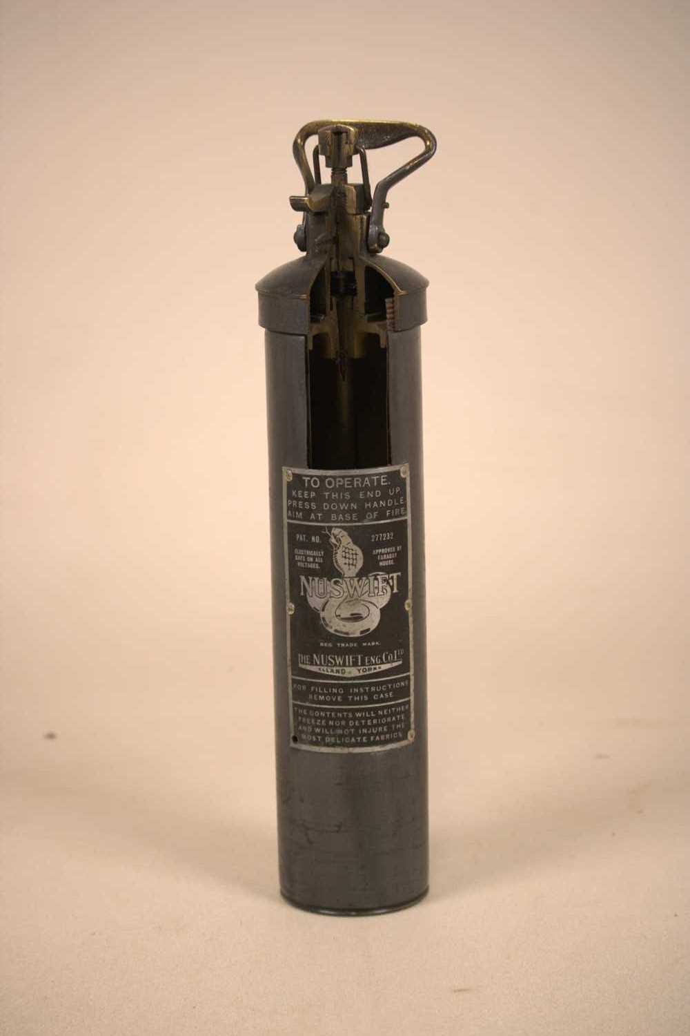 Lot 42 - NU SWIFT; a cut away model fire extinguisher...