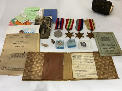 Lot 121 - A group of military medals and ephemera...