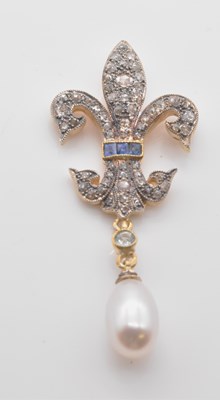 Lot 481 - A silver, silver gilt, 9ct gold diamond,...