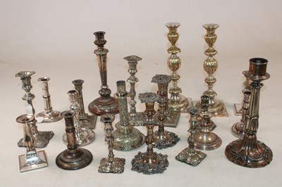 Lot 1187 - A large collection of silver plated...