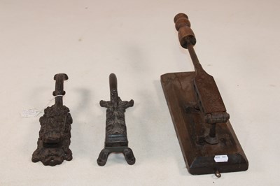 Lot 1111 - A wooden mounted Victorian pharmaceutical cork...